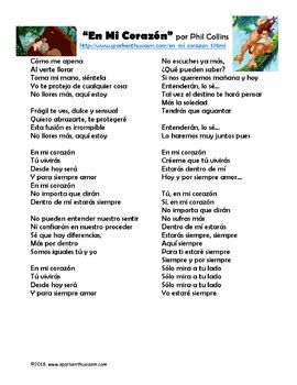 mi corazon spanish song